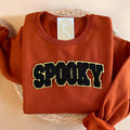 Glittery Chenille Spooky Halloween - Adult & Kids T-Shirts, Sweatshirts & Hoodies apparel design preview 1