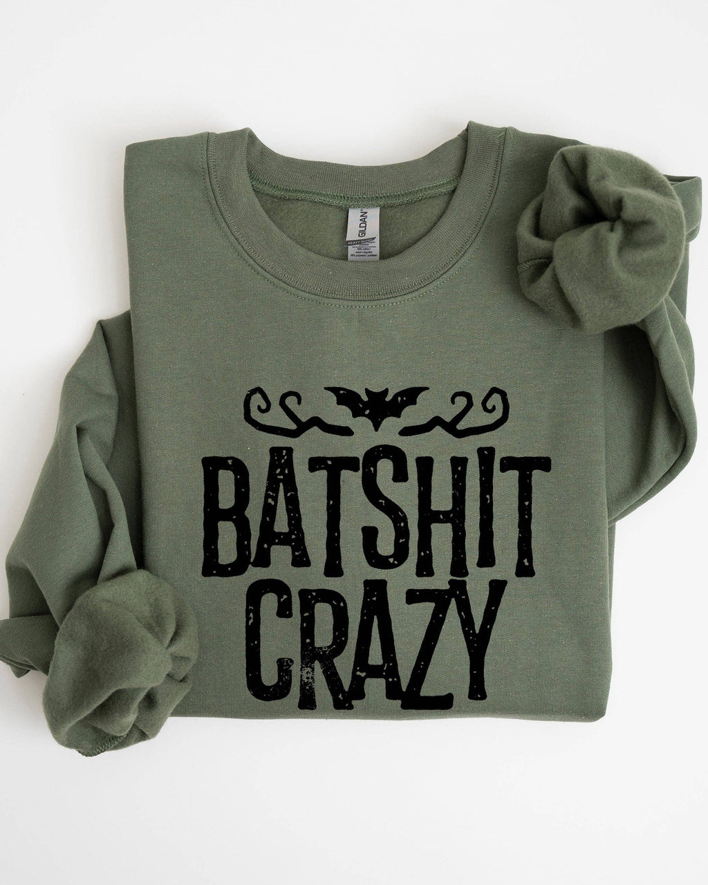 Batshit Crazy, Skeletons, Ghost, Skull, Halloween - Adult & Kids T-Shirts, Sweatshirts & Hoodies apparel design preview 1