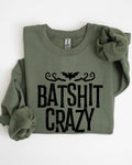 Batshit Crazy, Skeletons, Ghost, Skull, Halloween - Adult & Kids T-Shirts, Sweatshirts & Hoodies apparel design preview 1