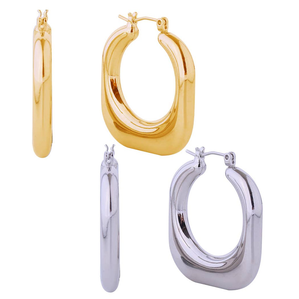 14K Dipped Geometric Shape Pin Catch Earrings - Adult & Kids T-Shirts, Sweatshirts & Hoodies apparel design preview 1