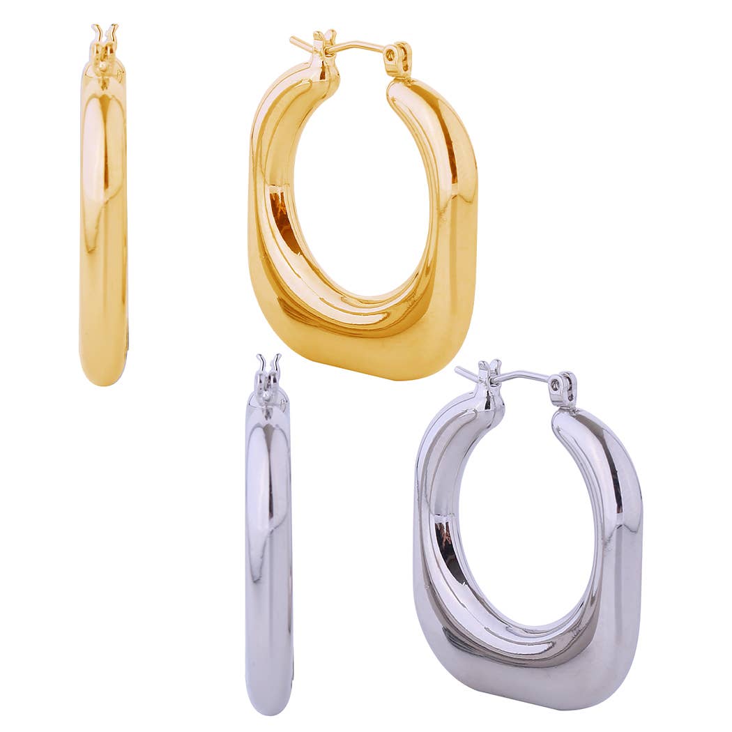 14K Dipped Geometric Shape Pin Catch Earrings - Adult & Kids T-Shirts, Sweatshirts & Hoodies apparel design preview 1