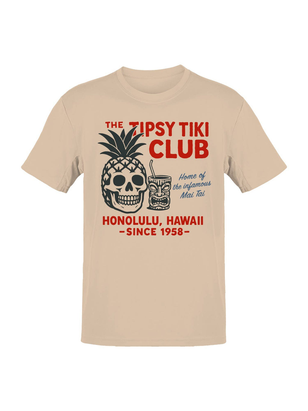 Tipsy Tiki Club Honolulu Art Men's - Adult & Kids T-Shirts, Sweatshirts & Hoodies apparel design preview 1