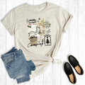 Retro Let's Go Camping Collage Graphic - Adult & Kids T-Shirts, Sweatshirts & Hoodies apparel design preview 1