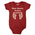 Dear Santa Define Good Baby Bodysuit - Adult & Kids T-Shirts, Sweatshirts & Hoodies apparel design preview 1