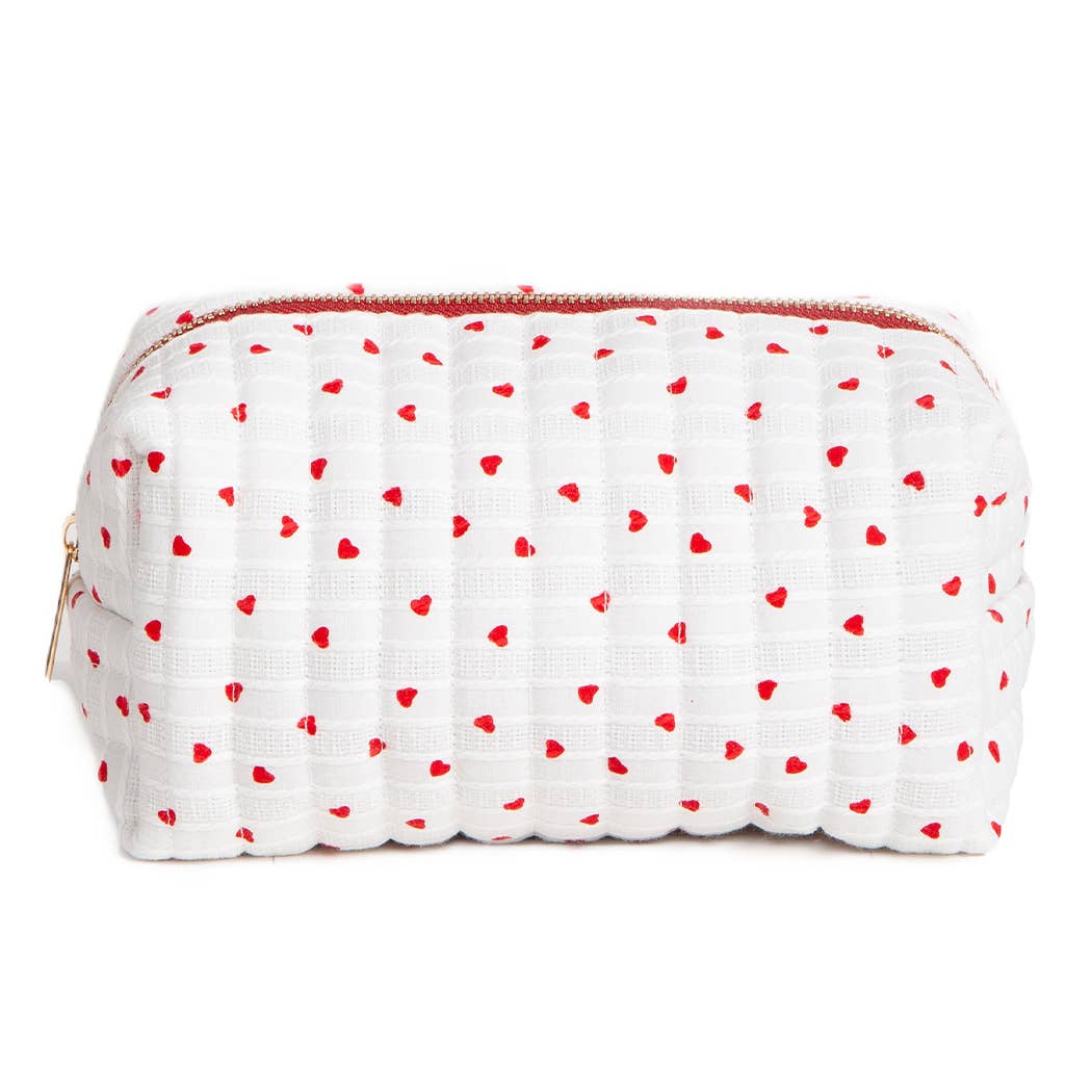 Heart Textured Zipper Pouch - Adult & Kids T-Shirts, Sweatshirts & Hoodies apparel design preview 1