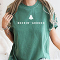 Rocking Around the Christmas Tree, Minimal, Retro - Adult & Kids T-Shirts, Sweatshirts & Hoodies apparel design preview 1