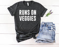 Runs On Veggies - Adult & Kids T-Shirts, Sweatshirts & Hoodies apparel design preview 1