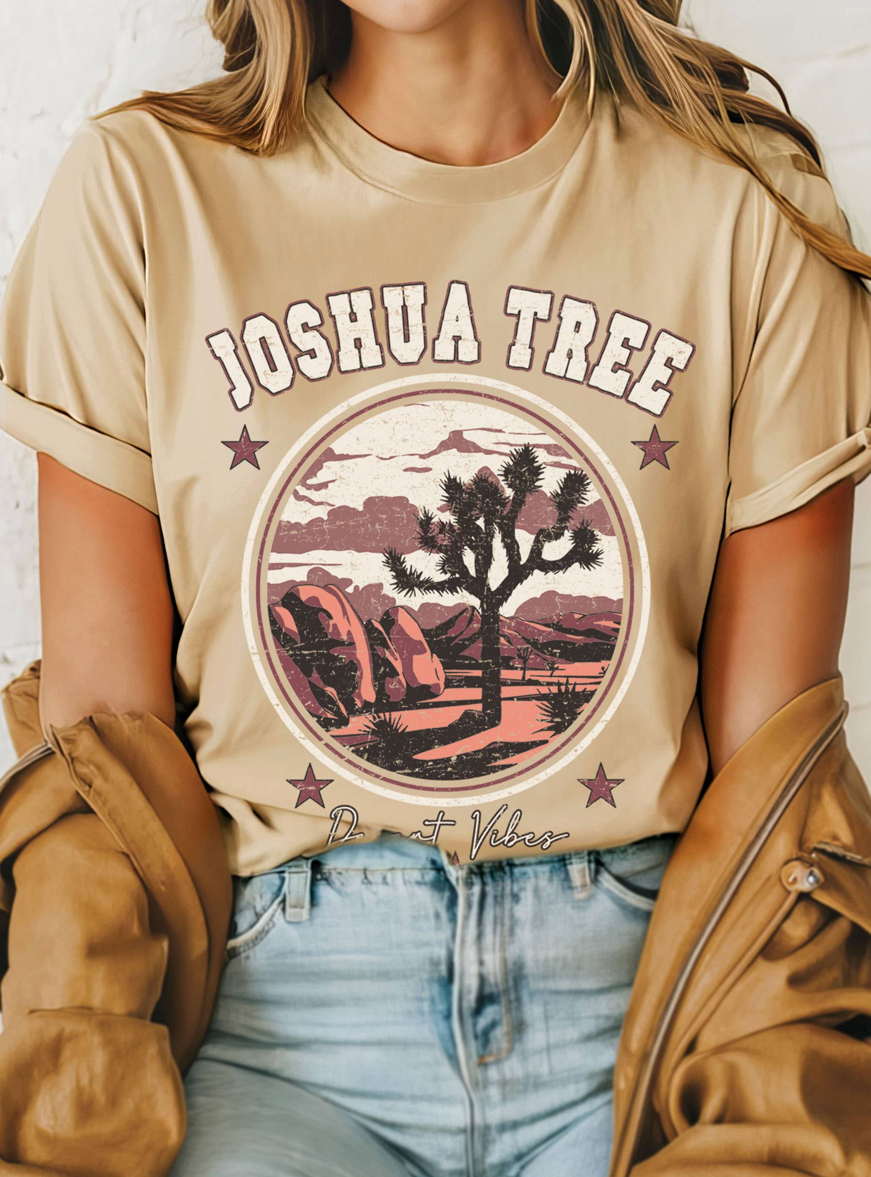 Joshua Tree Desert Vibes Graphic - Adult & Kids T-Shirts, Sweatshirts & Hoodies apparel design preview 1