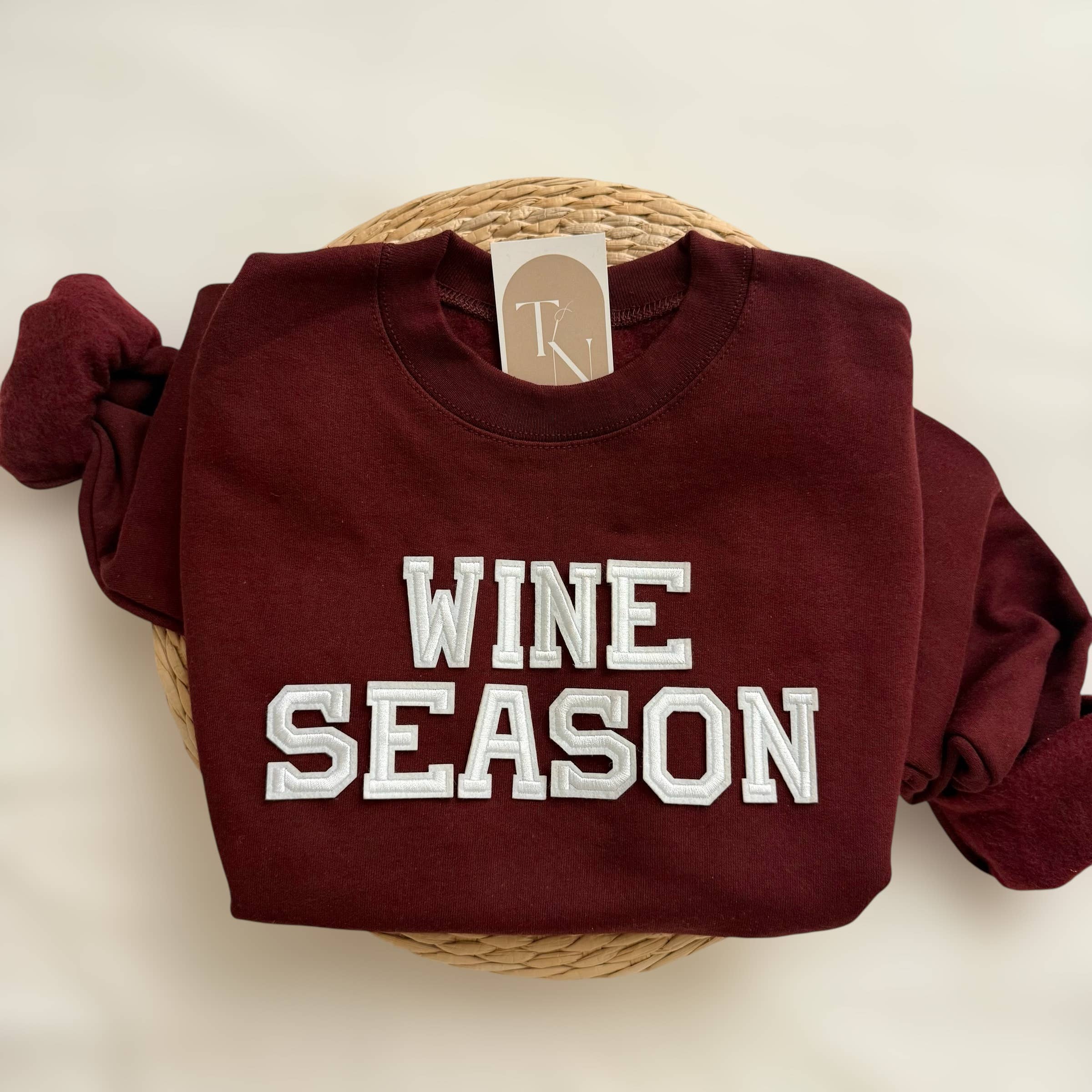 Wine Season Fall Women - Adult & Kids T-Shirts, Sweatshirts & Hoodies apparel design preview 1