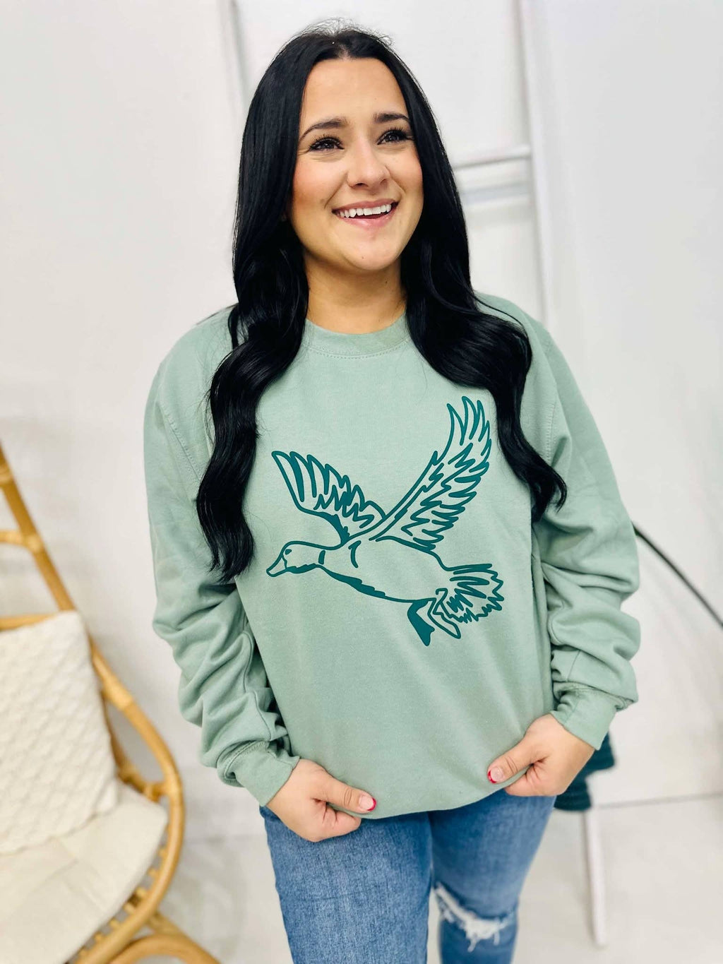 Duck Outline Puff - Adult & Kids T-Shirts, Sweatshirts & Hoodies apparel design preview 1