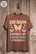 Stay Positive Graphic Top - Adult & Kids T-Shirts, Sweatshirts & Hoodies apparel design preview 1
