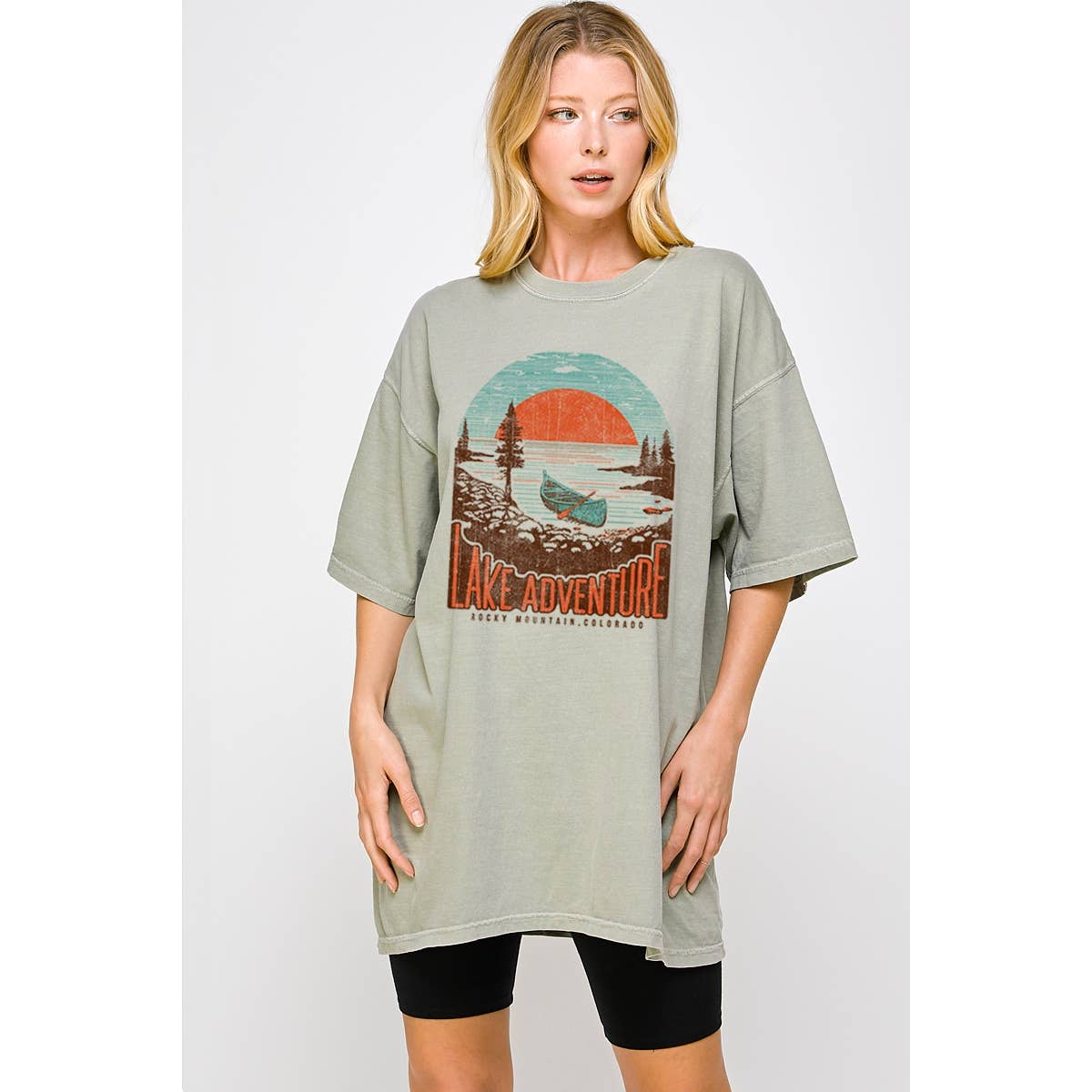 Lake Adventure Vintage Oversized - Adult & Kids T-Shirts, Sweatshirts & Hoodies apparel design preview 1