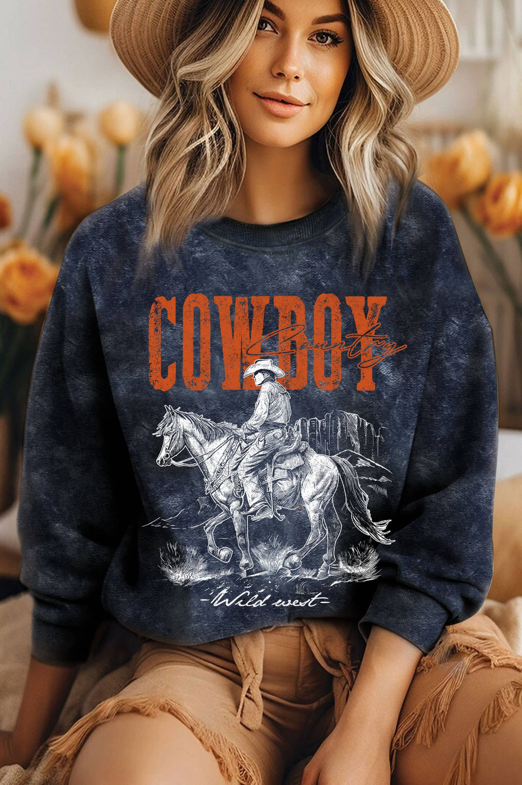 Cowboy Country Wild West Mineral Graphic Brushed - Adult & Kids T-Shirts, Sweatshirts & Hoodies apparel design preview 1