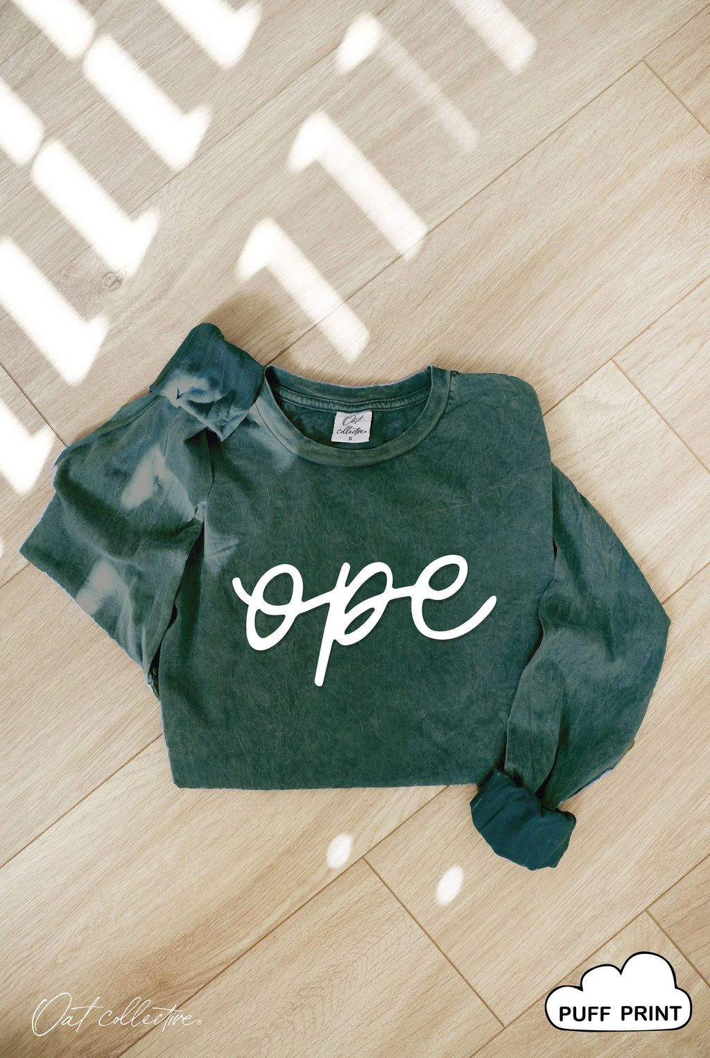Ope Puff Print Mineral Washed Graphic - Adult & Kids T-Shirts, Sweatshirts & Hoodies apparel design preview 1
