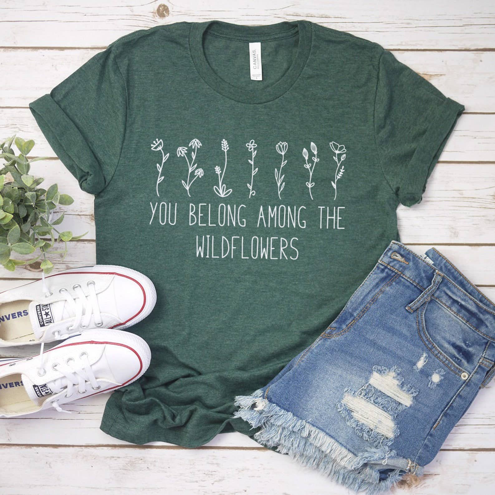 You Belong Among the Wildflowers - Adult & Kids T-Shirts, Sweatshirts & Hoodies apparel design preview 1
