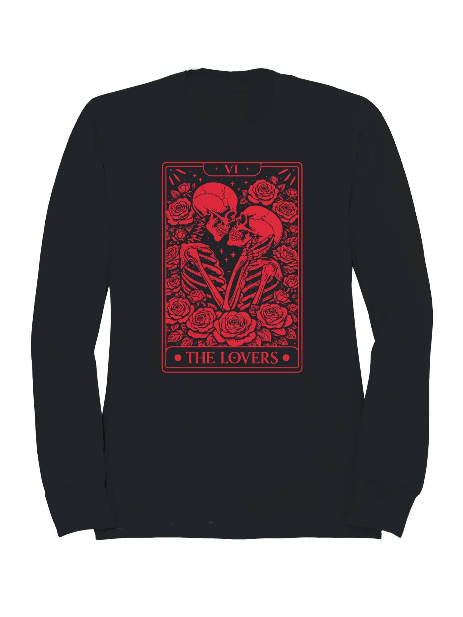 Tarot Lovers Skeleton Art Men's - Adult & Kids T-Shirts, Sweatshirts & Hoodies apparel design preview 1