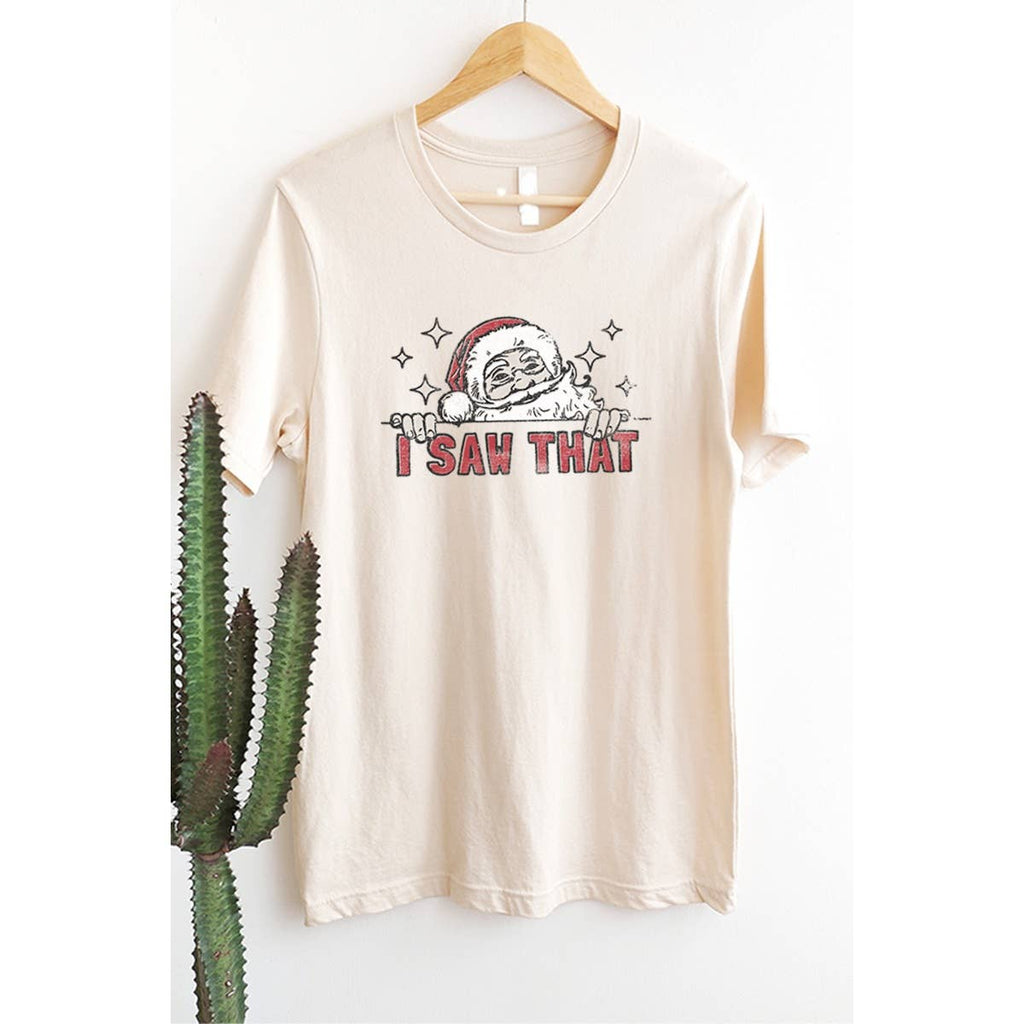 I Saw That Vintage Christmas Graphic - Adult & Kids T-Shirts, Sweatshirts & Hoodies apparel design preview 1