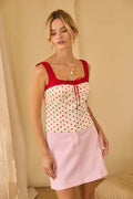 Sleeveless Polka Dot Top with Tie - Adult & Kids T-Shirts, Sweatshirts & Hoodies apparel design preview 1