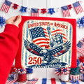Vintage United States of America 250 Years - Adult & Kids T-Shirts, Sweatshirts & Hoodies apparel design preview 1
