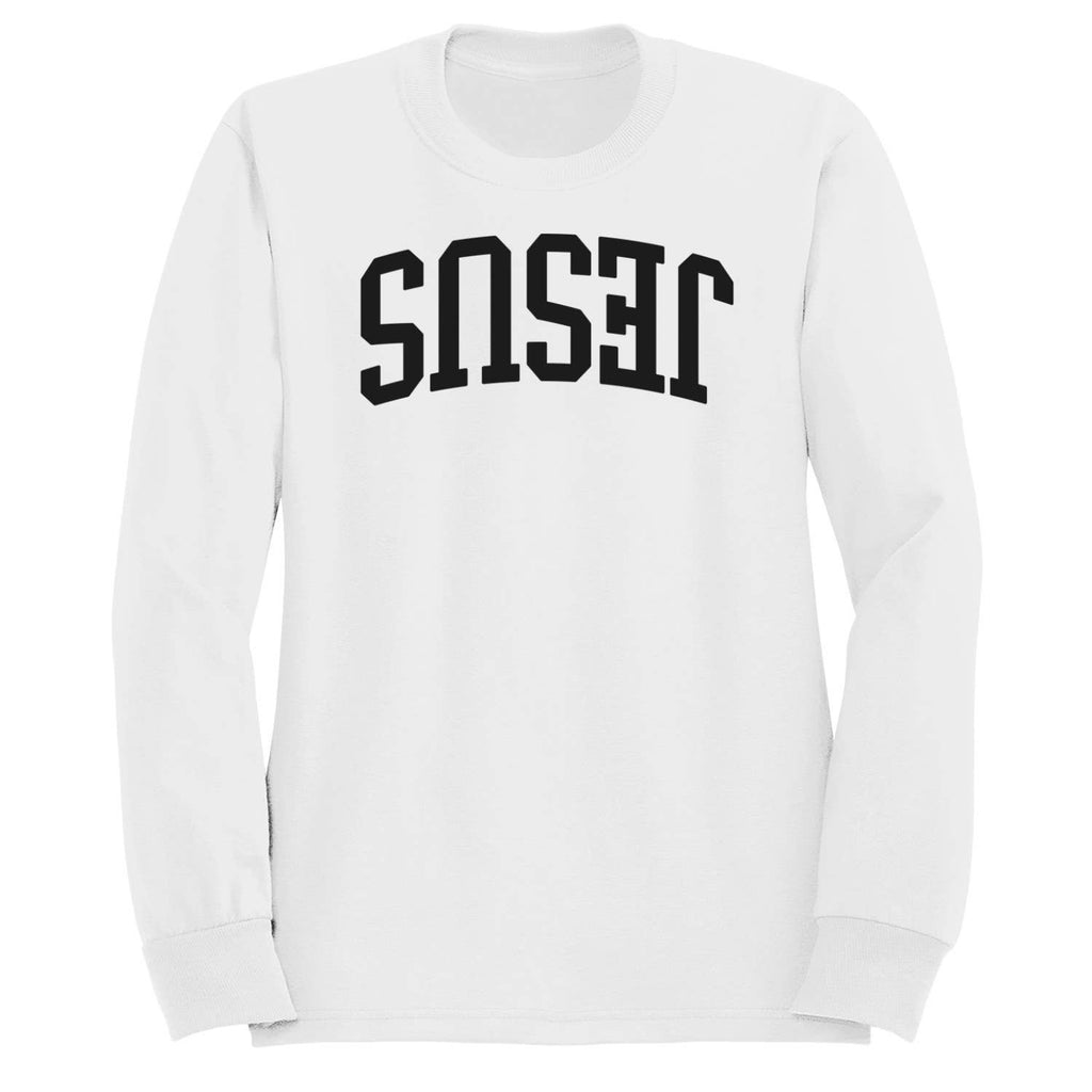 Jesus Upside Down Typography Men's - Adult & Kids T-Shirts, Sweatshirts & Hoodies apparel design preview 1