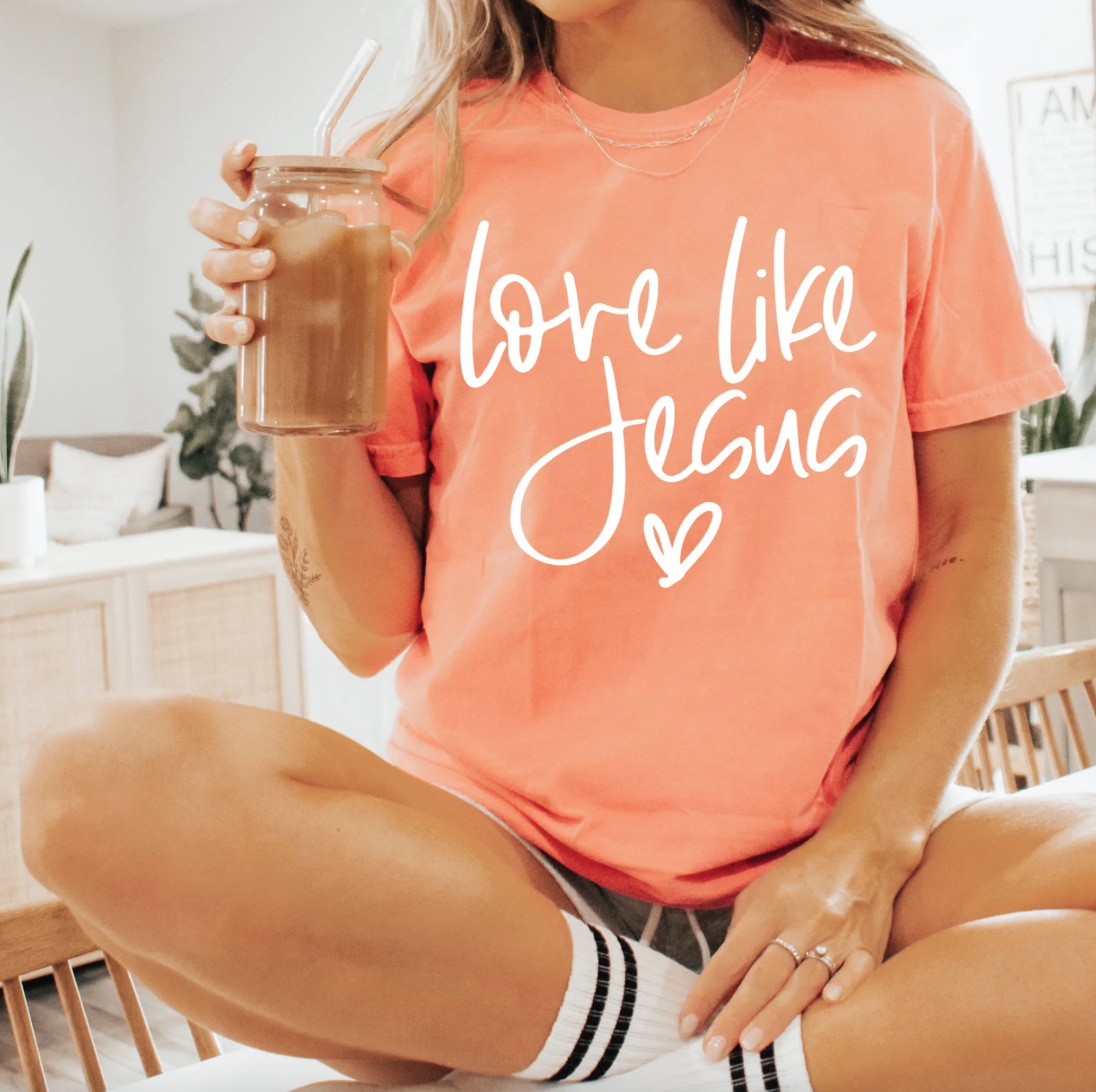 Love Like Jesus Comfort Color - Adult & Kids T-Shirts, Sweatshirts & Hoodies apparel design preview 1