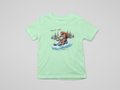 Squatch Life Jet Skiing Girl Bigfoot Mint Green - Adult & Kids T-Shirts, Sweatshirts & Hoodies apparel design preview 1