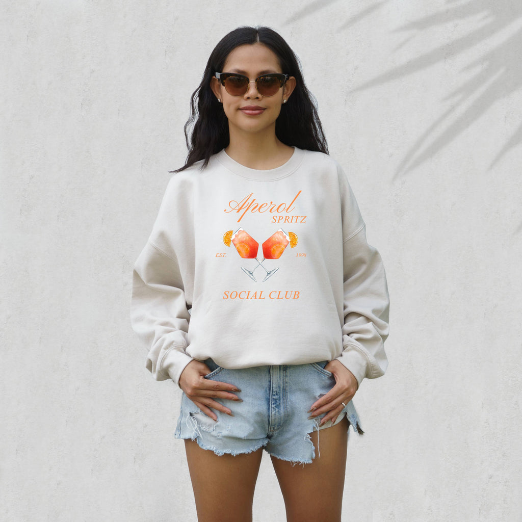 Aperol Spritz, Tini Time, Graphic Social Club - Adult & Kids T-Shirts, Sweatshirts & Hoodies apparel design preview 1
