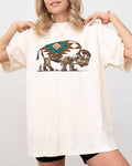 Bison, Buffalo, Western, Cowboy, Nature, Tribal Print - Adult & Kids T-Shirts, Sweatshirts & Hoodies apparel design preview 1