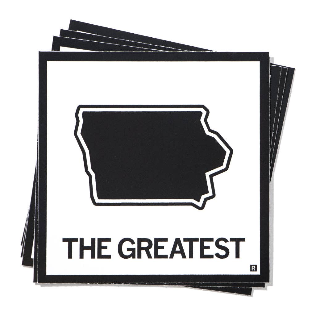 The Greatest Iowa Sticker - Adult & Kids T-Shirts, Sweatshirts & Hoodies apparel design preview 1
