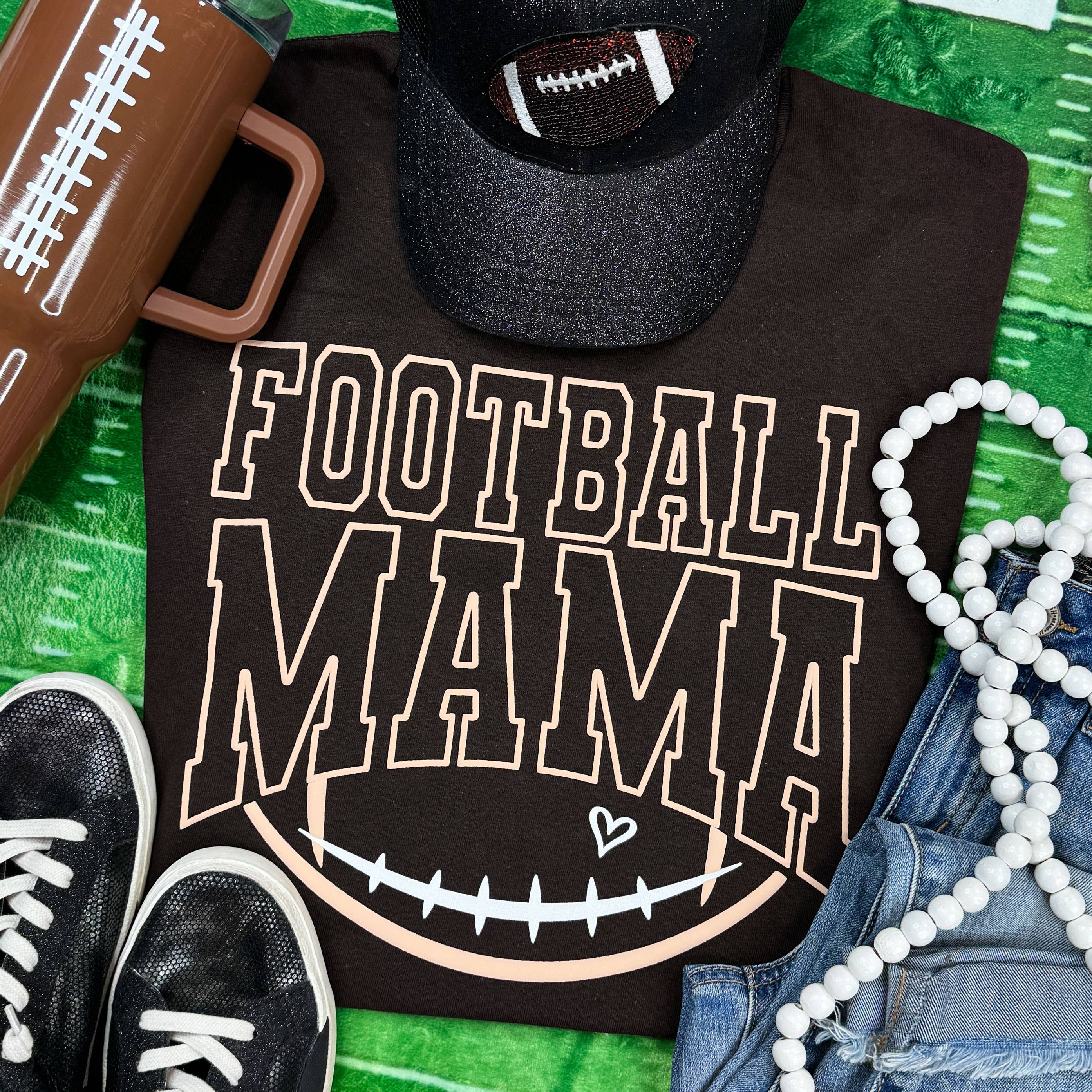 Football Mama Tan Puff Everyday - Adult & Kids T-Shirts, Sweatshirts & Hoodies apparel design preview 1