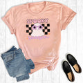 Retro Checkered Spooky Season Ghost Graphic - Adult & Kids T-Shirts, Sweatshirts & Hoodies apparel design preview 1