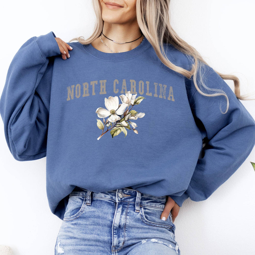 North Carolina State Flower - Adult & Kids T-Shirts, Sweatshirts & Hoodies apparel design preview 1