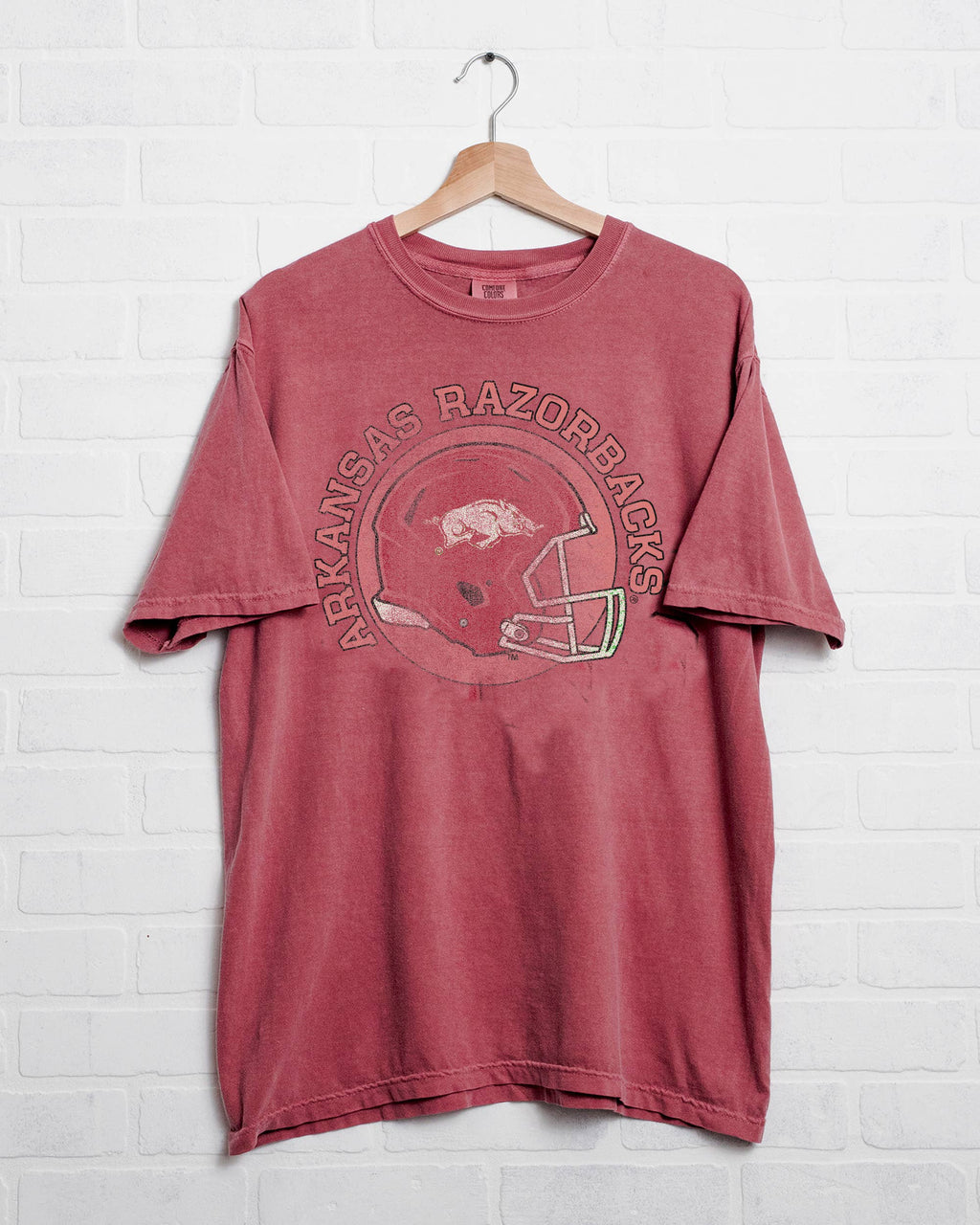 Arkansas Razorbacks Helmet Circle Cardinal Cc - Adult & Kids T-Shirts, Sweatshirts & Hoodies apparel design preview 1