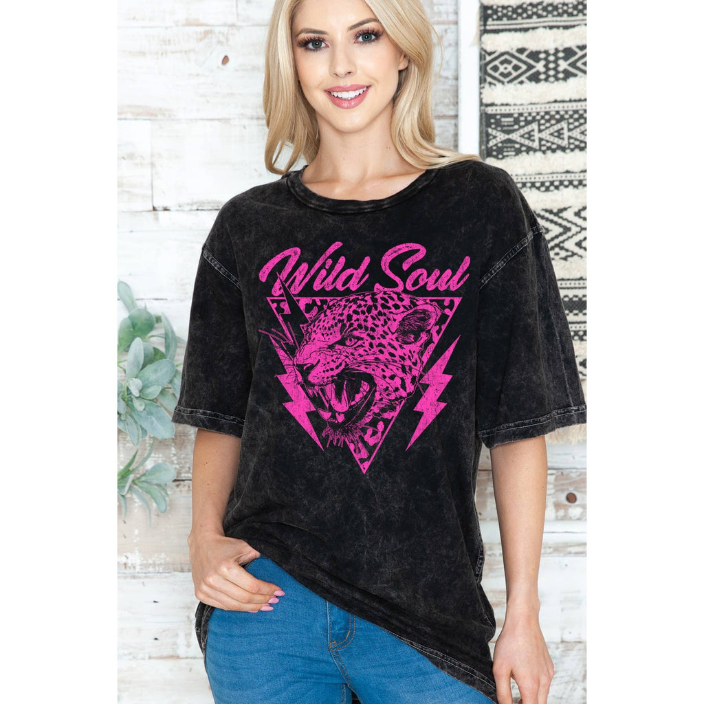 Wild Soul -Unisex Oversized Mineral Wash - Adult & Kids T-Shirts, Sweatshirts & Hoodies apparel design preview 1