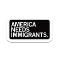 America Needs Immigrants Die-Cut Sticker - Adult & Kids T-Shirts, Sweatshirts & Hoodies apparel design preview 1