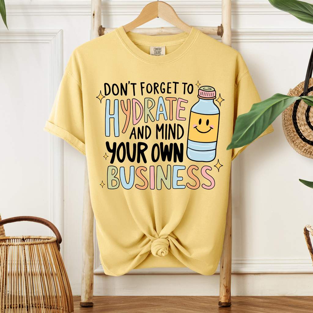 Dont Forget To Hydrate On Comfort Colors Butter - Adult & Kids T-Shirts, Sweatshirts & Hoodies apparel design preview 1