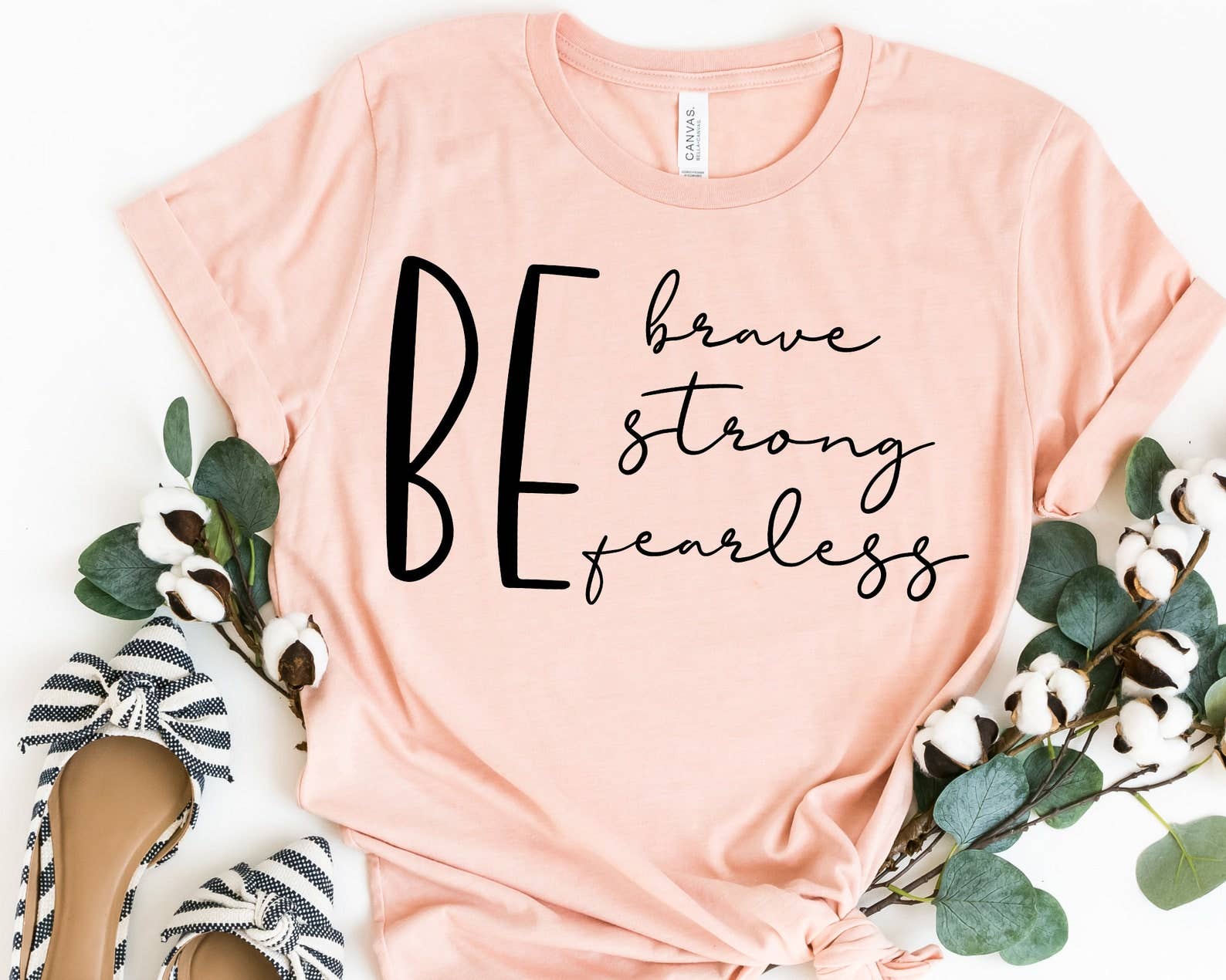 Be Brave Strong Fearless - Adult & Kids T-Shirts, Sweatshirts & Hoodies apparel design preview 1