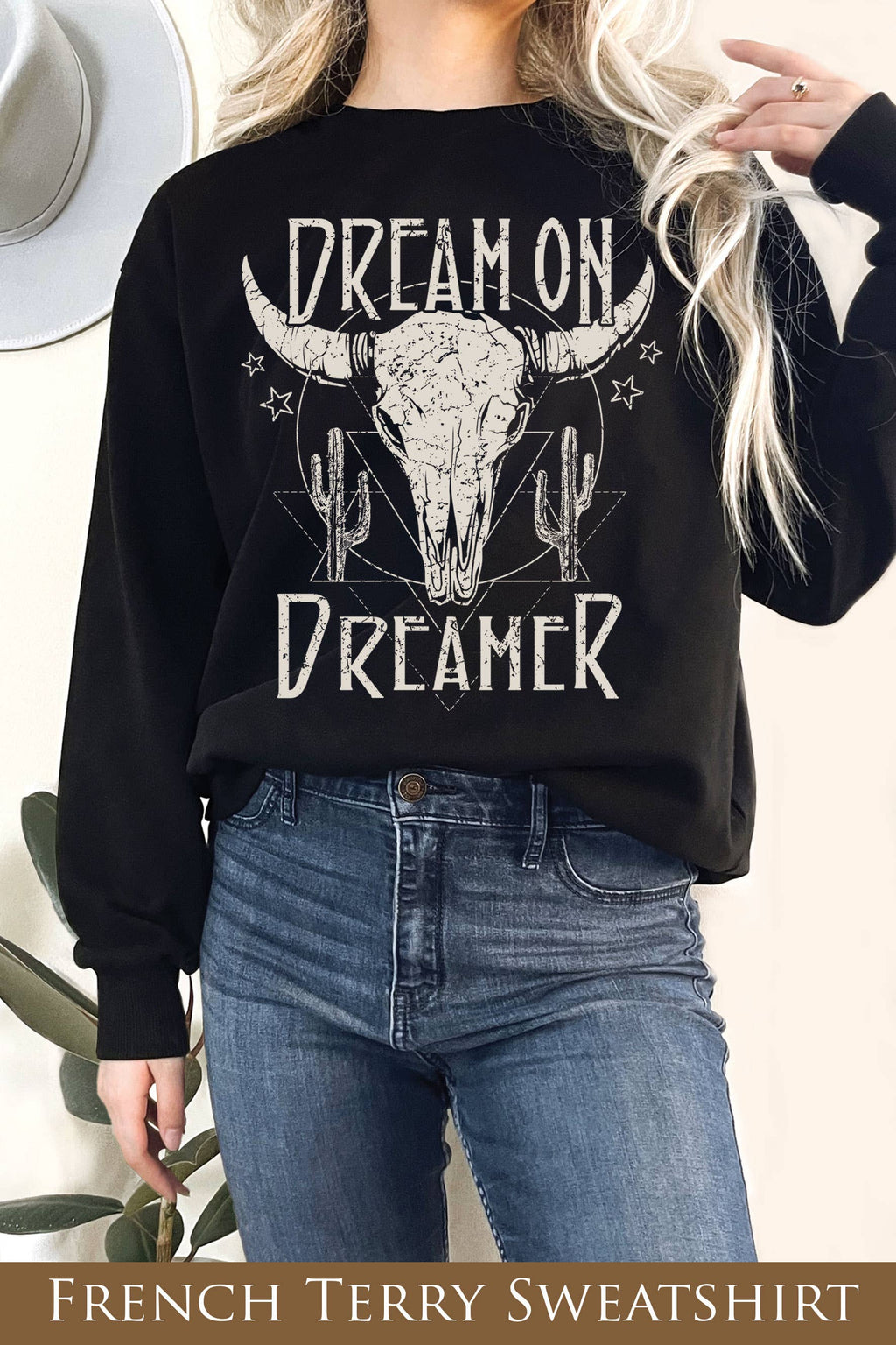 Dream On Dreamer Graphix Terry - Adult & Kids T-Shirts, Sweatshirts & Hoodies apparel design preview 1