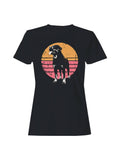 Retro Rottweiler Sunset Design Women's - Adult & Kids T-Shirts, Sweatshirts & Hoodies apparel design preview 1