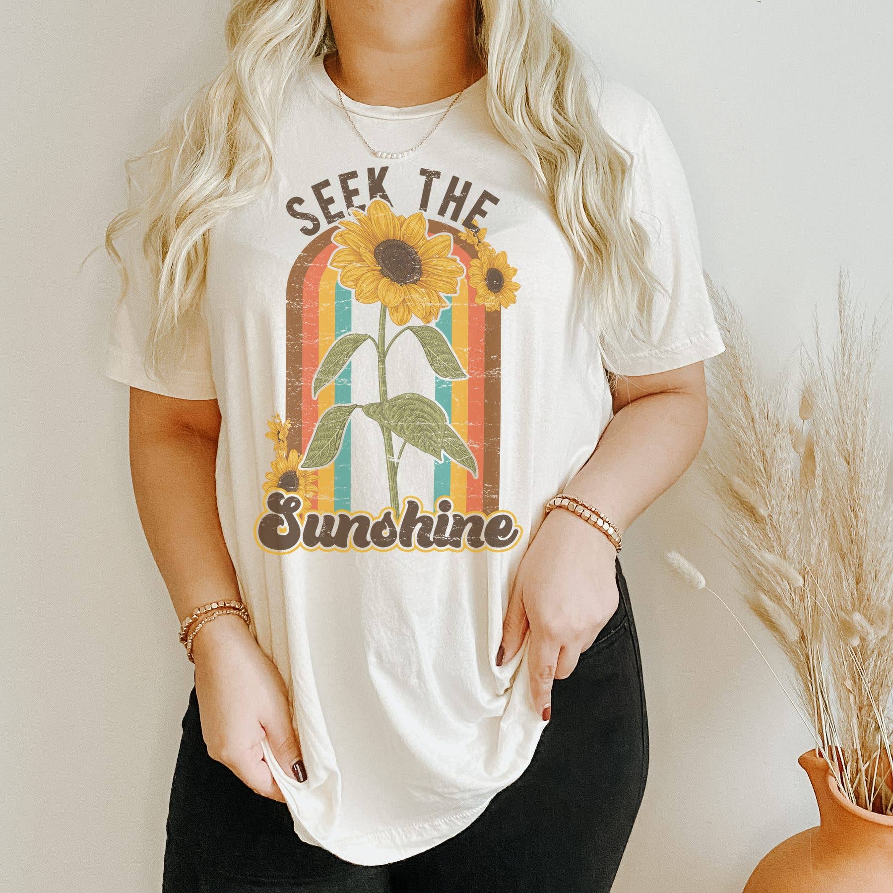 Seek the Sunshine Retro Beachy Vibes - Adult & Kids T-Shirts, Sweatshirts & Hoodies apparel design preview 1