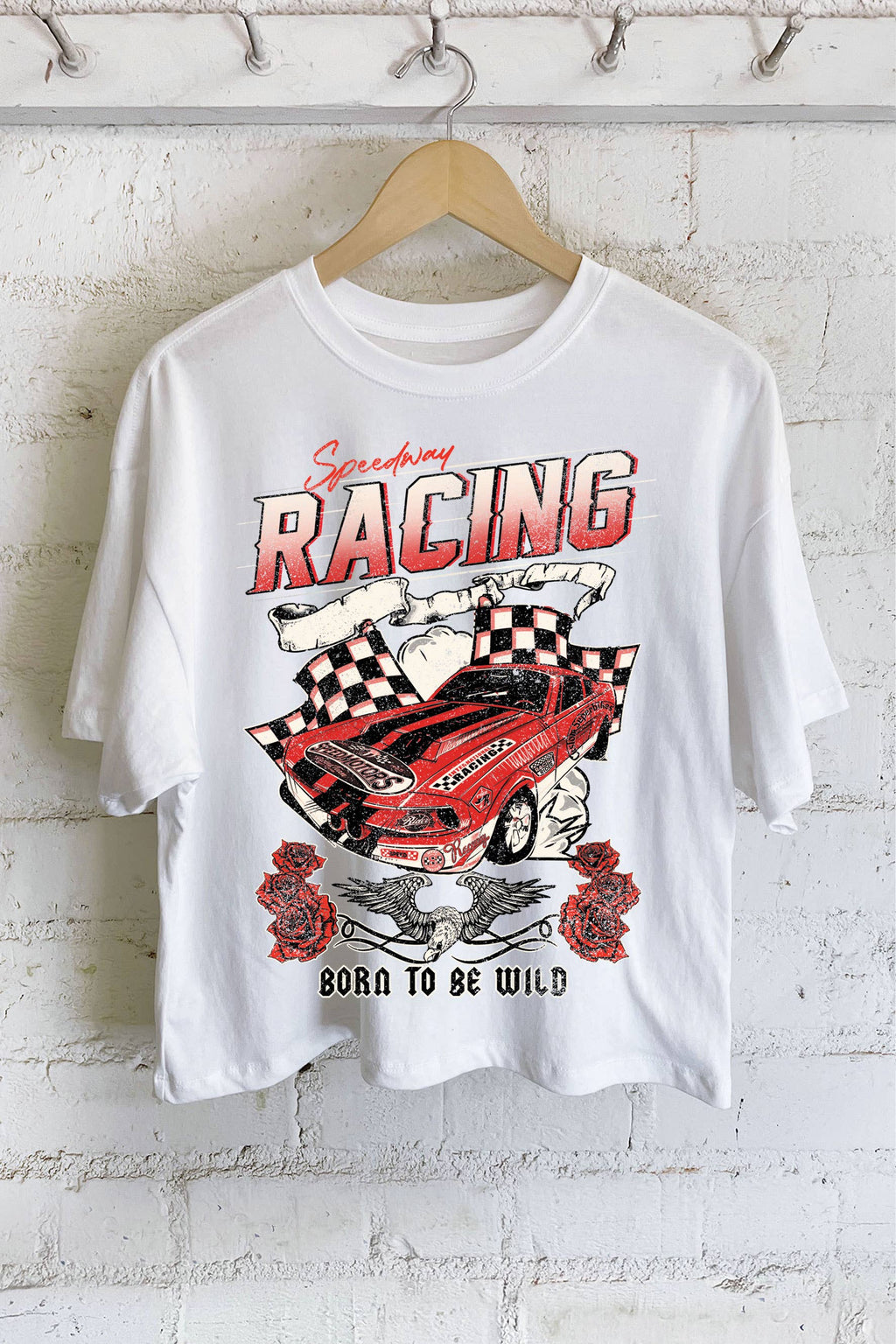 Speedway Racing Crew Neckline, Graphic - Adult & Kids T-Shirts, Sweatshirts & Hoodies apparel design preview 1
