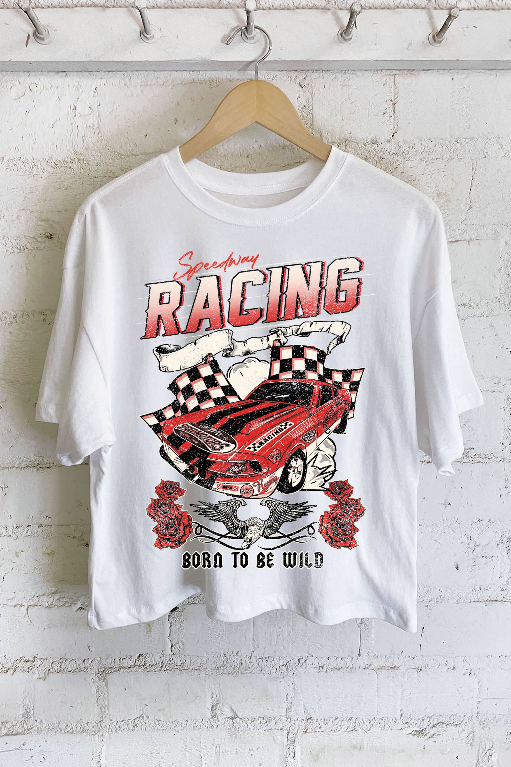Speedway Racing Crew Neckline, Graphic - Adult & Kids T-Shirts, Sweatshirts & Hoodies apparel design preview 1