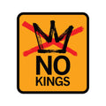 No Kings Logo Gold Die-Cut Sticker - Adult & Kids T-Shirts, Sweatshirts & Hoodies apparel design preview 1