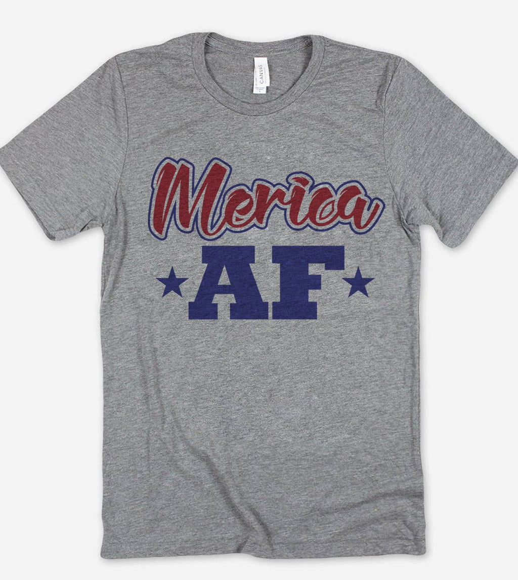 Merica Af Patriotic America USA Fun July 4th - Adult & Kids T-Shirts, Sweatshirts & Hoodies apparel design preview 1