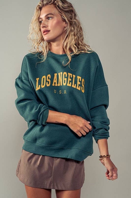 Los Angeles Graphic Crew Neck - Adult & Kids T-Shirts, Sweatshirts & Hoodies apparel design preview 1