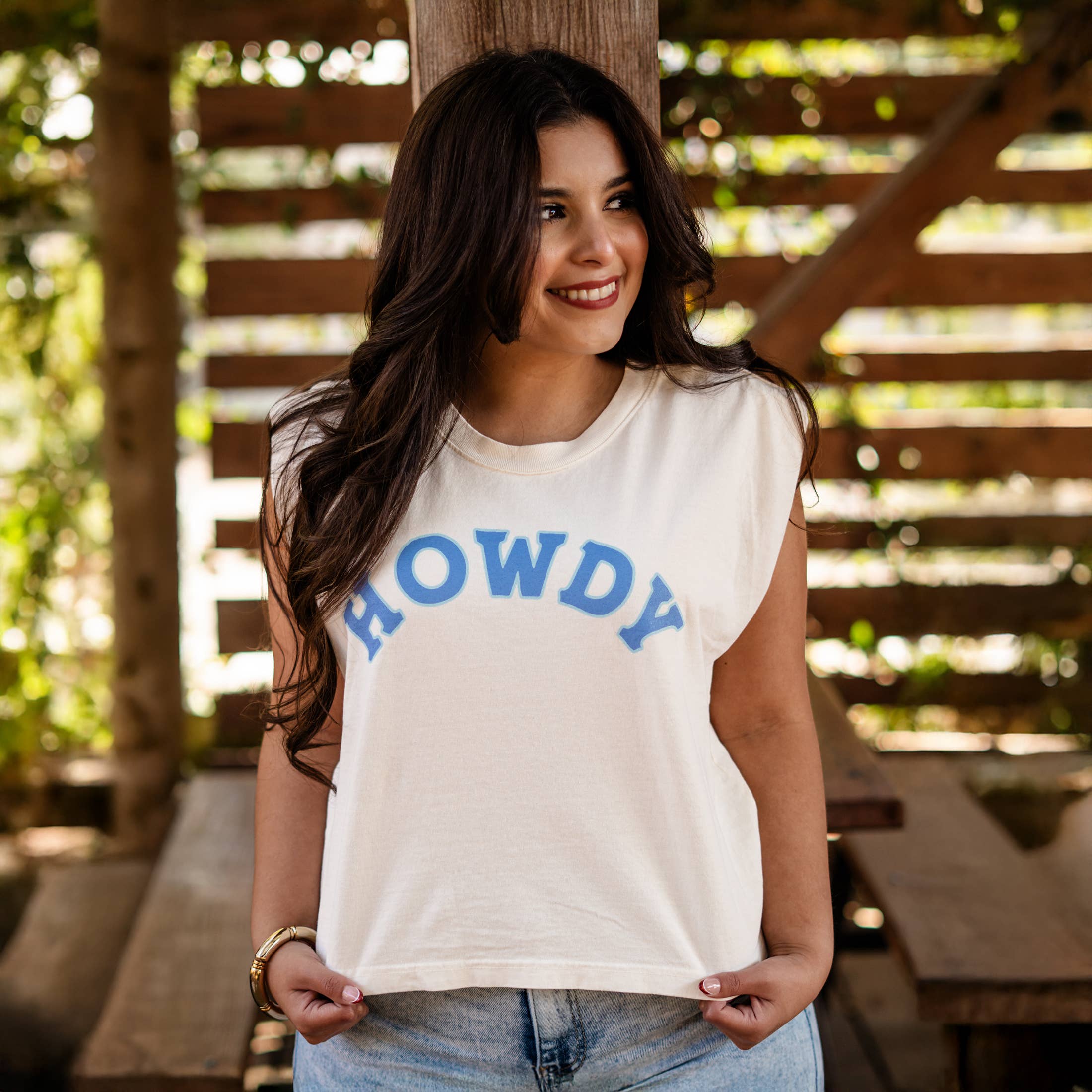 Western Howdy Graphic - Adult & Kids T-Shirts, Sweatshirts & Hoodies apparel design preview 1