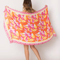 Floral Pattern Print Lightweight Scarves - Adult & Kids T-Shirts, Sweatshirts & Hoodies apparel design preview 1