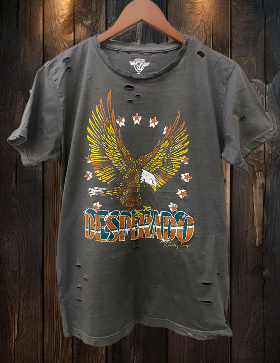 Desperado Distressed - Adult & Kids T-Shirts, Sweatshirts & Hoodies apparel design preview 1