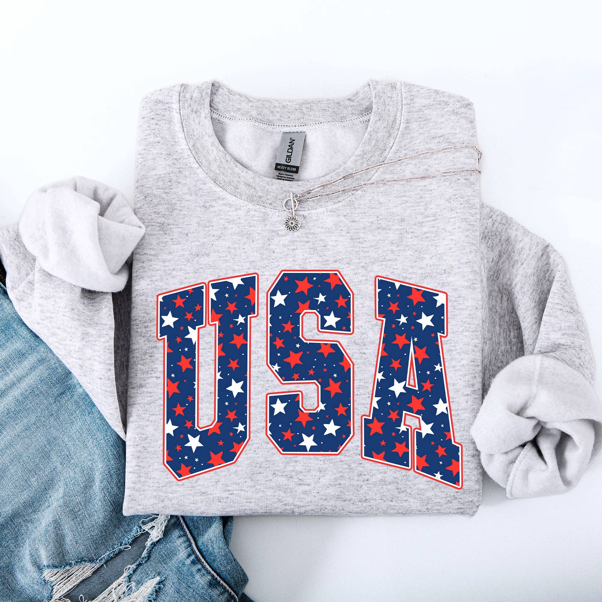 USA, Stars, Varity, America, Patriotic - Adult & Kids T-Shirts, Sweatshirts & Hoodies apparel design preview 1