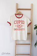 Cupid University Est 1825 Ringer Graphic - Adult & Kids T-Shirts, Sweatshirts & Hoodies apparel design preview 1